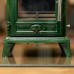 Emerald Green - Ecosy+ Rock Compact - Defra Approved - Eco Design Ready - Multi-Fuel Stove - Cast Iron